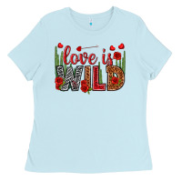 Baby Blue Love is wild Valentine's Day Ladies Tee - HowdyJamesFarm