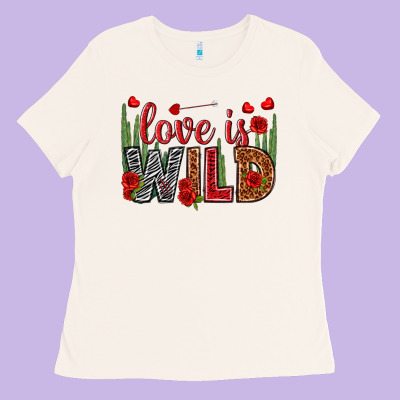 Love Is Wild Valentine's Day Ladies Tee Designed By Howdyjamesfarm