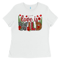 White Love is wild Valentine's Day Ladies Tee - HowdyJamesFarm