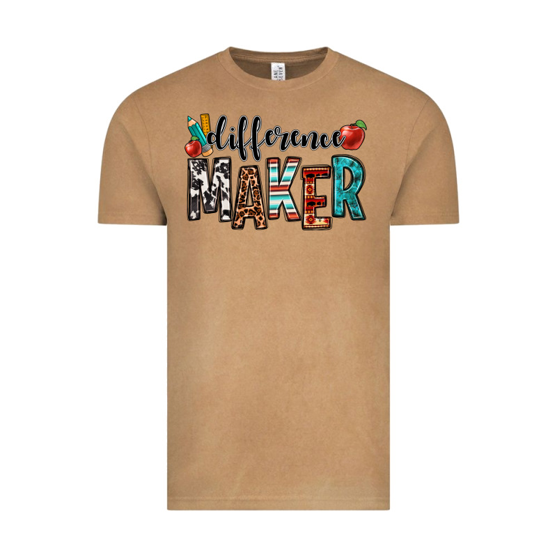 Difference Maker Teacher Vintage Tee by OliviaCreatesArt | Teevron