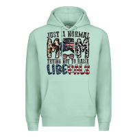 Seafoam just a regular mom trying not to raise liberals Premium Hoodie - CowhideDigitalArt