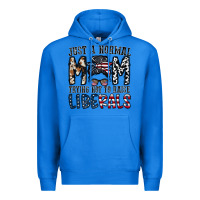 True Royal just a regular mom trying not to raise liberals Premium Hoodie - CowhideDigitalArt