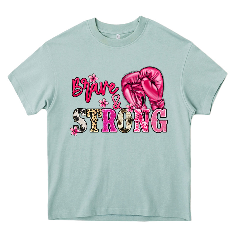 Brave And Strong Heavy Core Tee by NancyCooperArtShop | Teevron