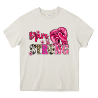 Cream brave and strong Heavy Core Tee - NancyCooperArtShop