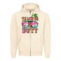 Sandshell teacher off duty Zipper Hoodie - AdoDesignShop