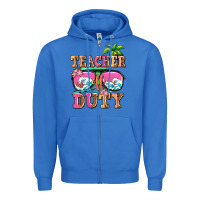 True Royal teacher off duty Zipper Hoodie - AdoDesignShop