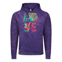 Cloud Purple love with nail elements bbs Vintage Hoodie - BundleAndBundleShop