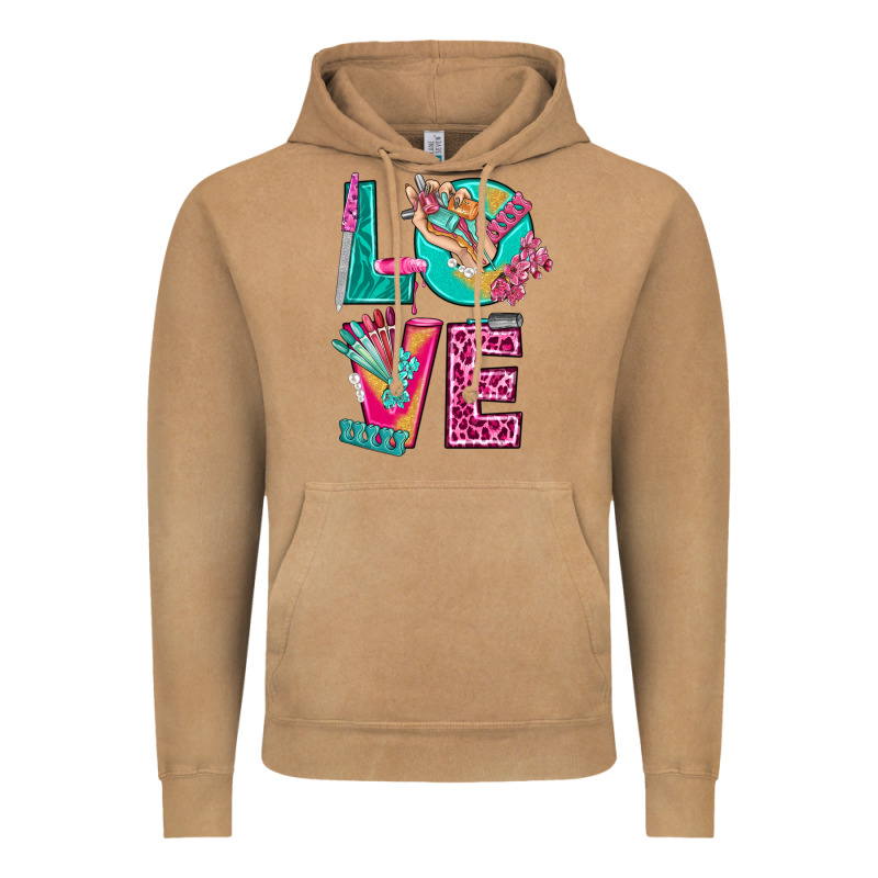 Love With Nail Elements Bbs Vintage Hoodie by BundleAndBundleShop | Teevron