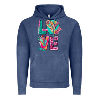 Vintage Denim love with nail elements bbs Vintage Hoodie - BundleAndBundleShop