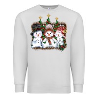 Dove Grey christmas snowman Premium Sweatshirt - AdoDesignShop
