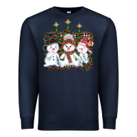 Navy christmas snowman Premium Sweatshirt - AdoDesignShop
