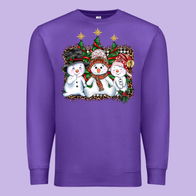 Christmas Snowman Premium Sweatshirt Designed By Adodesignshop