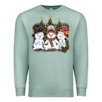 Seafoam christmas snowman Premium Sweatshirt - AdoDesignShop