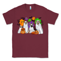 Burgundy ghost dogs Classic Tee - CowGirlArtShop