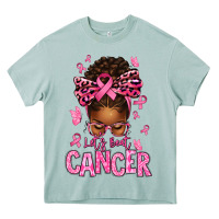Arona lets beat cancer afro messy bun Heavy Core Tee - texasbilliewilder