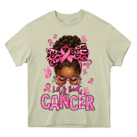 Mossy lets beat cancer afro messy bun Heavy Core Tee - texasbilliewilder