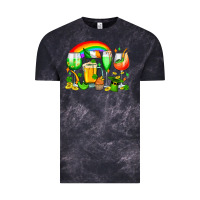 Cloud Black wine glasses st. patricks Vintage Tee - OliviaCreatesArt