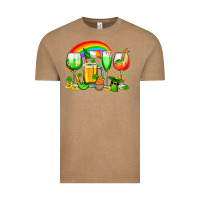 Vintage Coffee wine glasses st. patricks Vintage Tee - OliviaCreatesArt