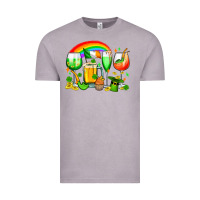 Vintage Zinc wine glasses st. patricks Vintage Tee - OliviaCreatesArt