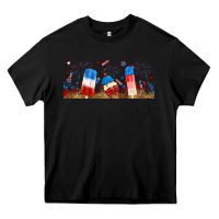 Black fourth of july popsicle Heavy Core Tee - RanaPortraitStore