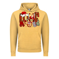 Vintage Mustard christmas love nurse bbs Vintage Hoodie - BundleAndBundleShop