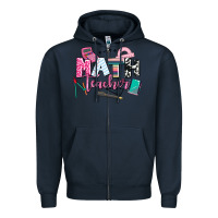Navy math teacher Zipper Hoodie - AdoDesignShop