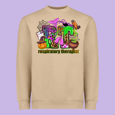 Rt Respiratory Therapist Heavyweight Sweatshirt Designed By Adodesignshop