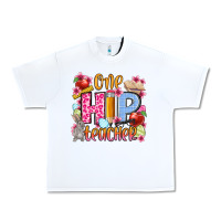 White Easter Day One hip Teacher Urban Heavy Tee - OliviaCreatesArt