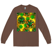 Chestnut St. Patrick's sunflower seamless pattern Long Sleeve Tee - BundleAndBundleShop