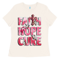 Bone faith hope cure breast cancer Ladies Tee - CowGirlArtShop