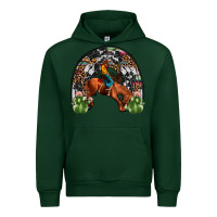 Forest Green rodeo cowboy rainbow Urban Hoodie - JahusDesignShop