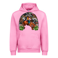 Fuchsia Pink rodeo cowboy rainbow Urban Hoodie - JahusDesignShop