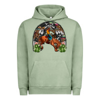 Pigment Oil Green rodeo cowboy rainbow Urban Hoodie - JahusDesignShop