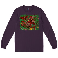 Plum christmas background Long Sleeve Tee - RanaPortraitStore