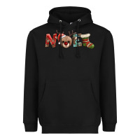 Black noel with sock and reindeer Heavyweight Hoodie - AdoDesignShop