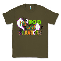 Army Green say boo and scary on Classic Tee - CowGirlArtShop