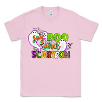 Bubblegum Pink say boo and scary on Classic Tee - CowGirlArtShop