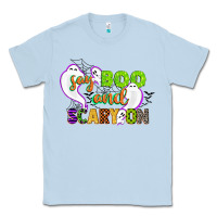Dusty Blue say boo and scary on Classic Tee - CowGirlArtShop