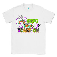White say boo and scary on Classic Tee - CowGirlArtShop