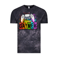 Cloud Black gaymer lgbtq gaming Vintage Tee - OliviaCreatesArt