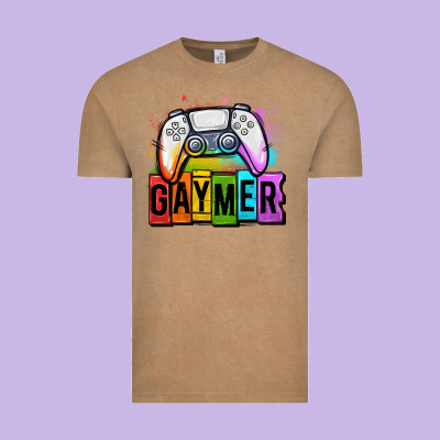 Gaymer Lgbtq Gaming Vintage Tee Designed By Oliviacreatesart