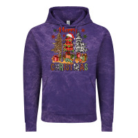 Cloud Purple merry christmas with western trees bbs Vintage Hoodie - BundleAndBundleShop