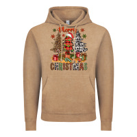 Vintage Coffee merry christmas with western trees bbs Vintage Hoodie - BundleAndBundleShop
