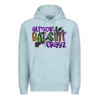 Blue Mist almost bat shit crayz Premium Hoodie - SublimationCraftShop