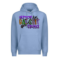 Colony Blue almost bat shit crayz Premium Hoodie - SublimationCraftShop