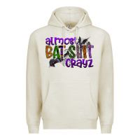 Oatmeal Heather almost bat shit crayz Premium Hoodie - SublimationCraftShop