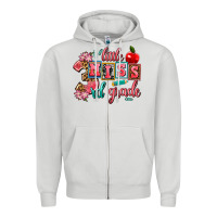 Dove Grey little miss 3rd grade Zipper Hoodie - AdoDesignShop