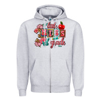 Heather Grey little miss 3rd grade Zipper Hoodie - AdoDesignShop