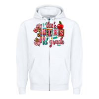 White little miss 3rd grade Zipper Hoodie - AdoDesignShop