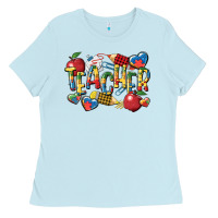 Baby Blue autism teacher Ladies Tee - CowGirlArtShop